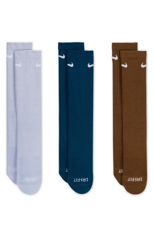 Nike Assorted 3-pack Everyday Plus Cushion Crew Training Socks In Multi