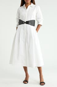 Simkhai Olson Belted Midi Shirtdress