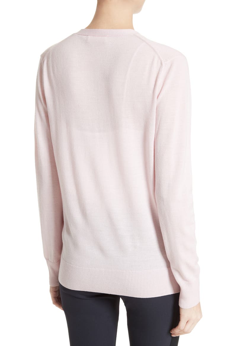 Madeline Merino Wool Cardigan, Alternate, color, GARDEN PINK