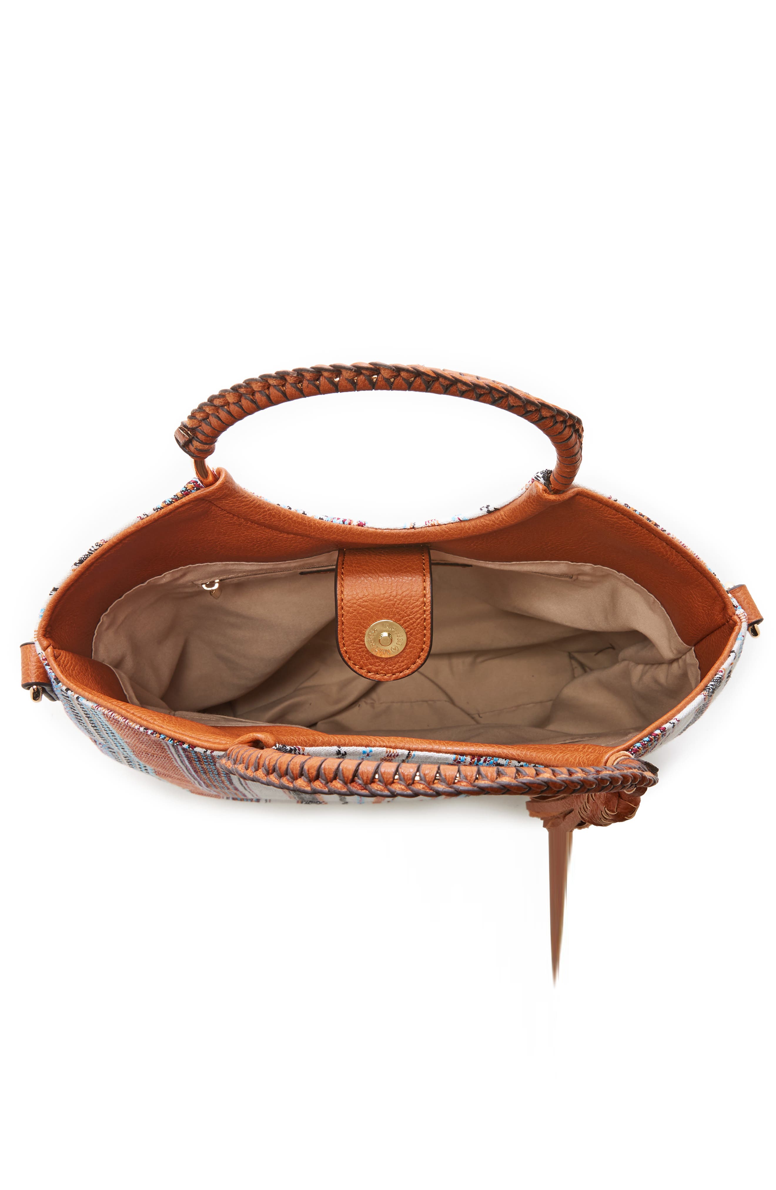 Faux Leather Bracelet Bag, Alternate, color, IVORY MULTI