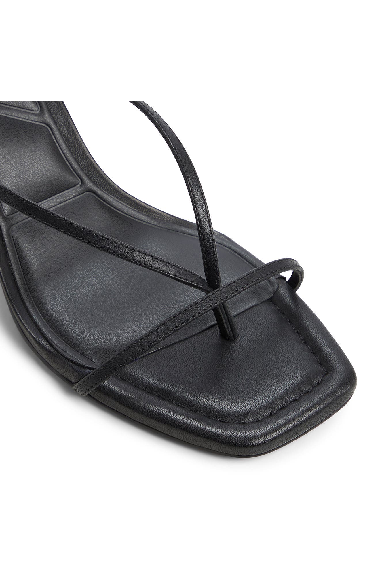 ALDO Dorinda Ankle Strap Sandal, Alternate, color, Black