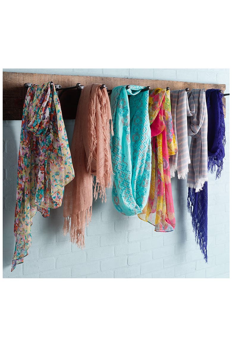 Fringe Scarf, Alternate, color, GREY