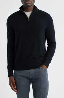 Nordstrom Quarter Zip Cashmere Sweater