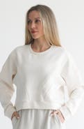 Sweat & Milk Lyah Softstreme Oversized Cropped Nursing Crew