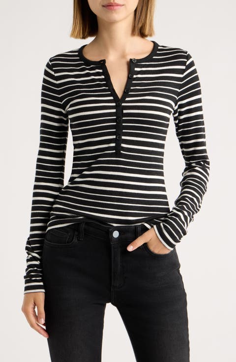 The Stripe Henley Top