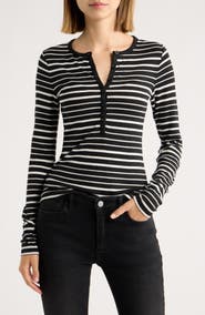 rag & bone The Stripe Henley Top