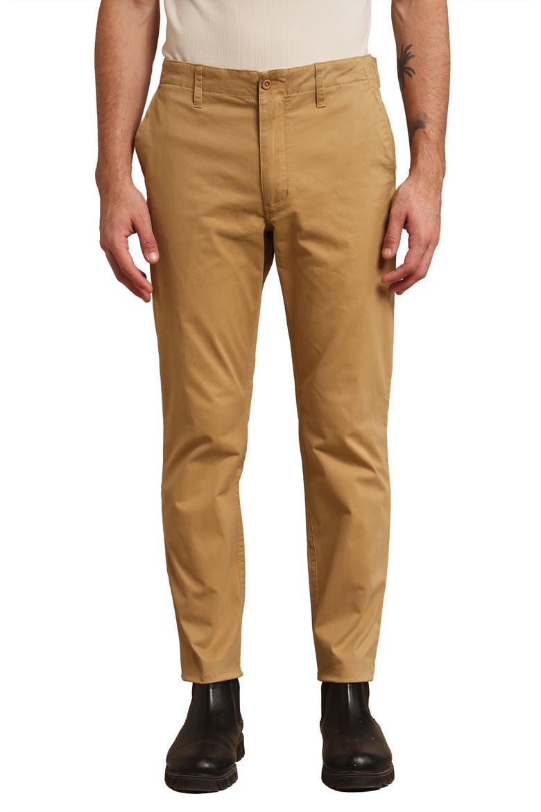 Men's Stretch Cotton Chino Pants, Main, color, Khaki