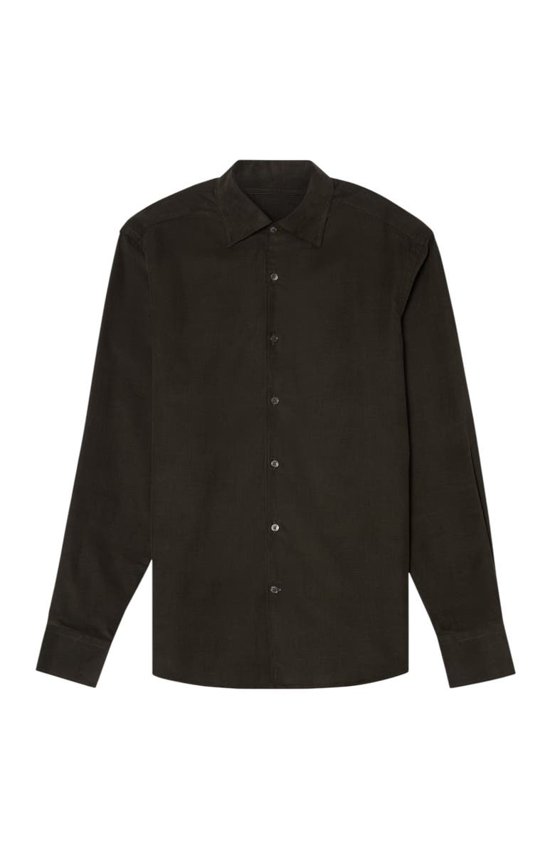 Robert Talbott Morgan Pinwale Corduroy Shirt, Main, color, Olive