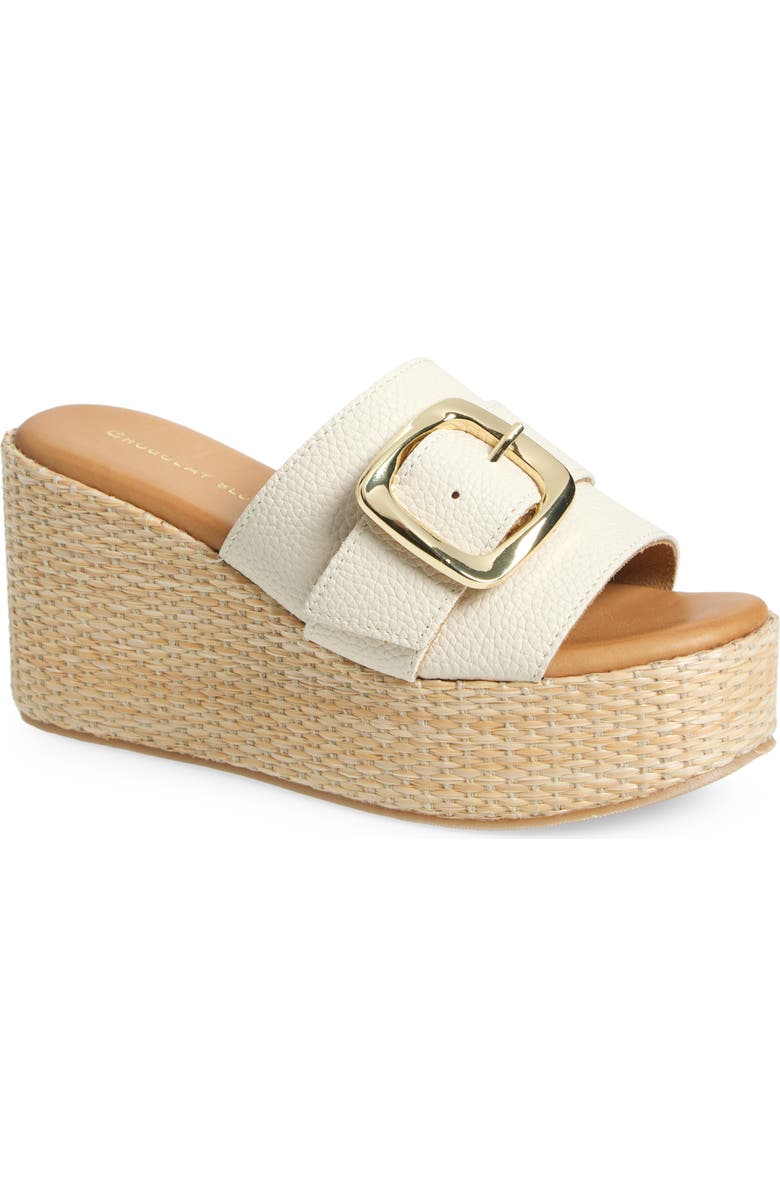 Chocolat Blu Jana Platform Wedge Slide Sandal, Main, color, Ice Leather
