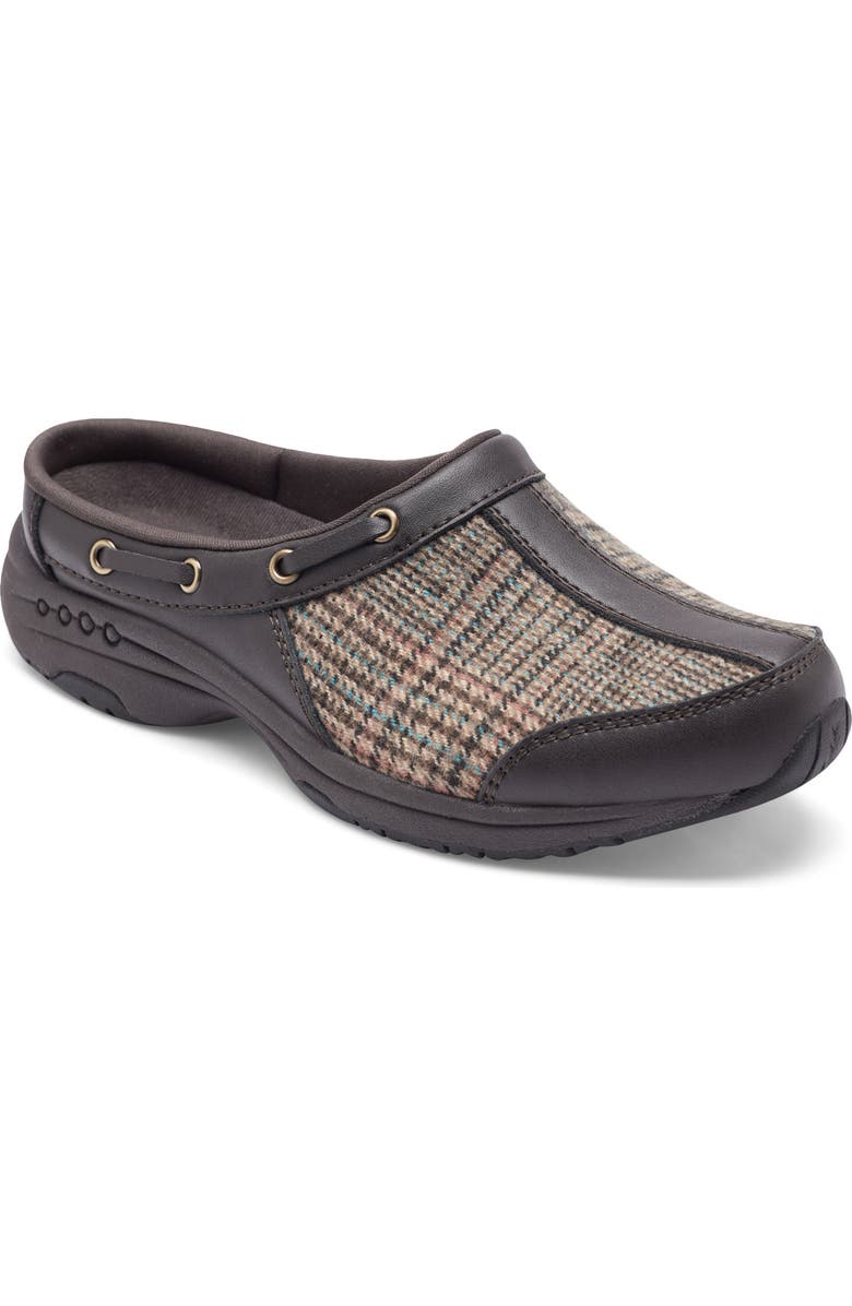 Easy Spirit Travelport Clog, Main, color, Dark Brown
