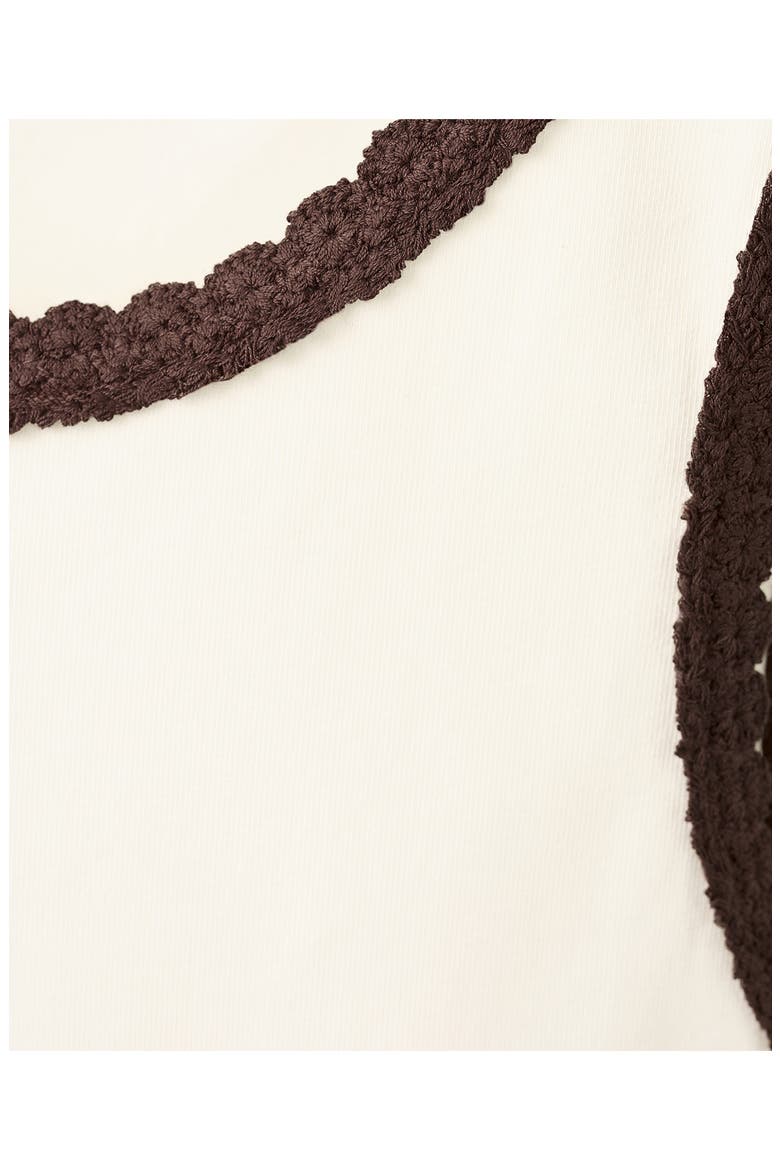 Scallop Crochet Tank, Alternate, color, ECRU