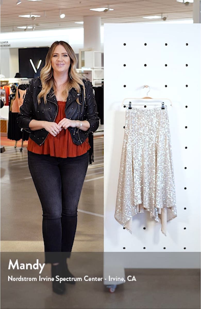 Sequin Handkerchief Skirt, sales video thumbnail