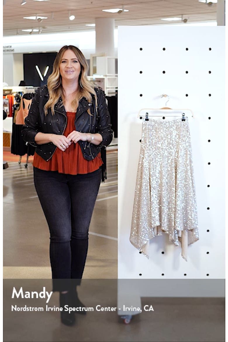 Sequin Handkerchief Skirt video