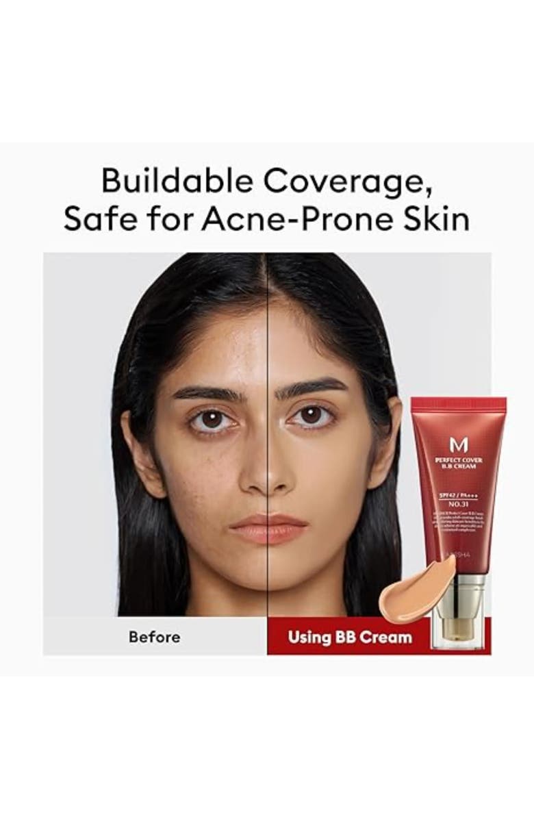 MISSHA M Perfect Cover BB Cream SPF 42 PA+++, Alternate, color, No.13 (Bright Beige)