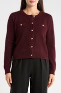 Adrianna Papell Textured Crop Cardigan