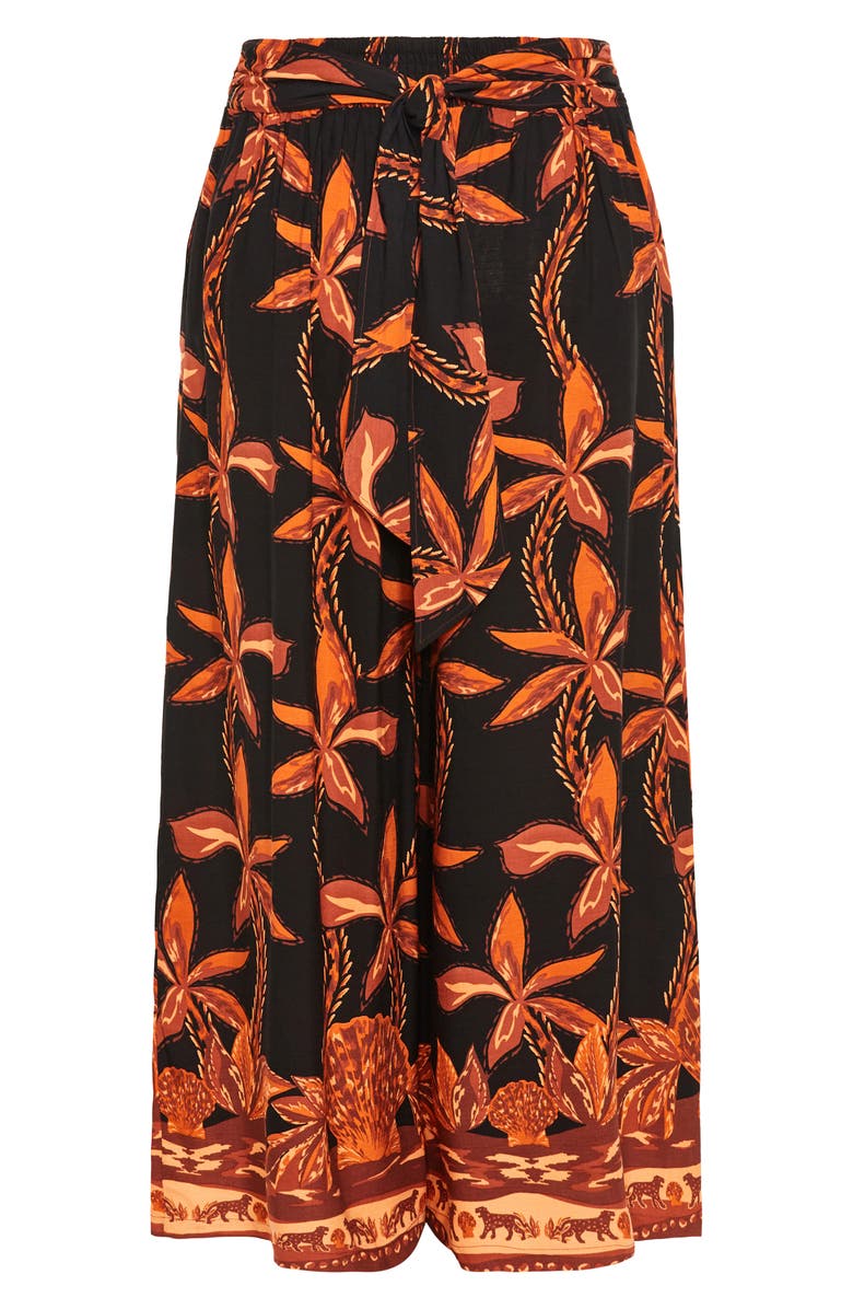 City Chic Treasure Wide Leg Pants, Alternate, color, Black Tahitian