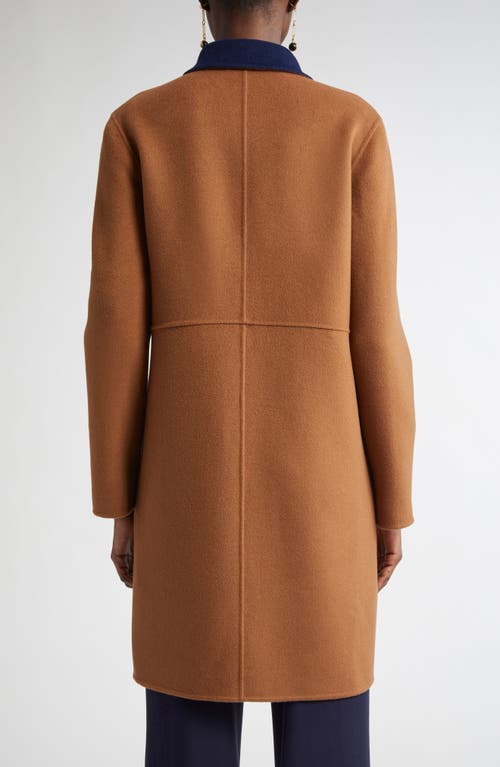 St John St. John Collection Two-tone Double Face Wool & Cashmere Coat