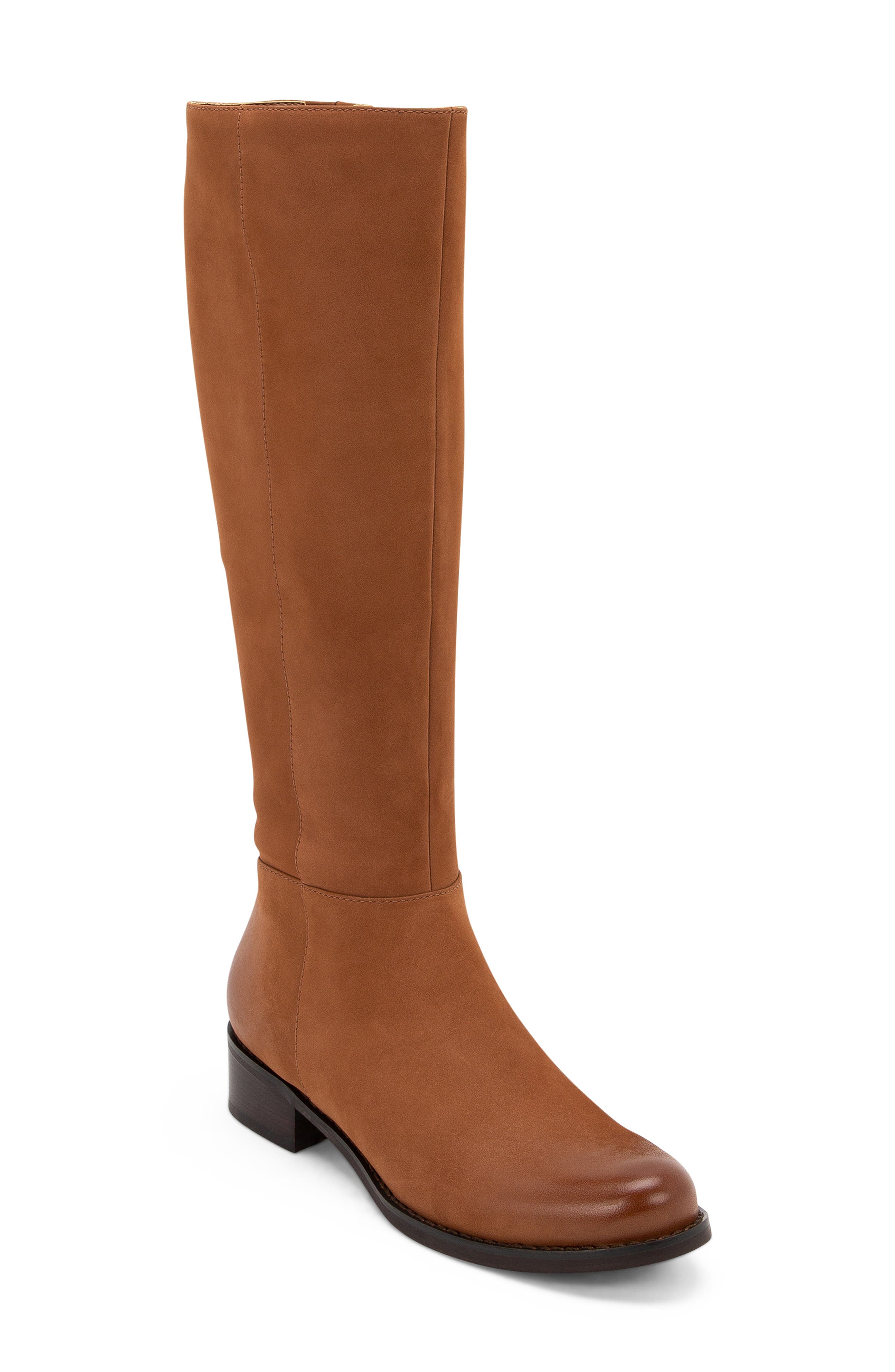 Vica Waterproof Boot, Main, color, COGNAC NUBUCK