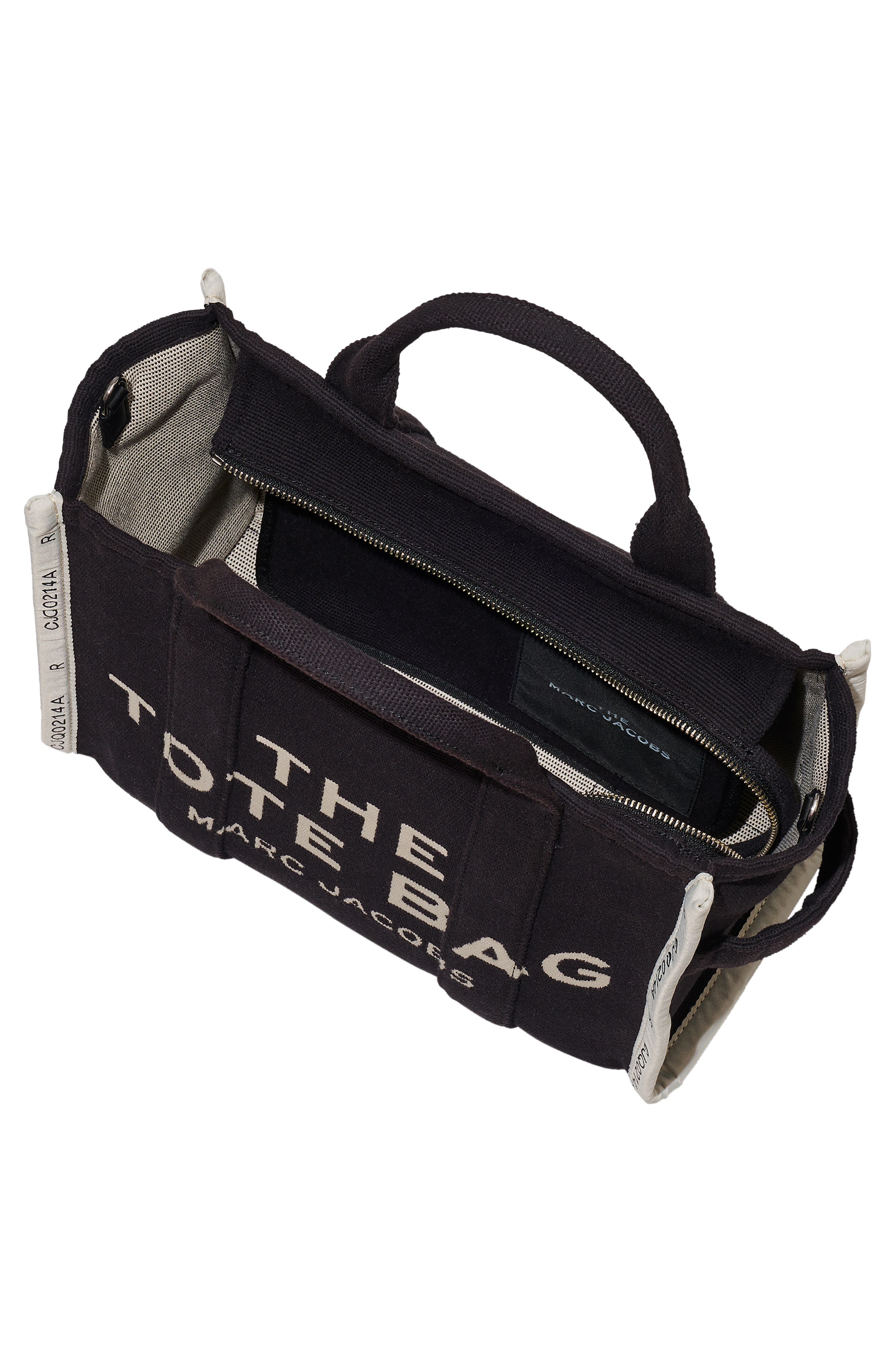 Marc Jacobs The Jacquard Medium Tote Bag, Alternate, color, Black