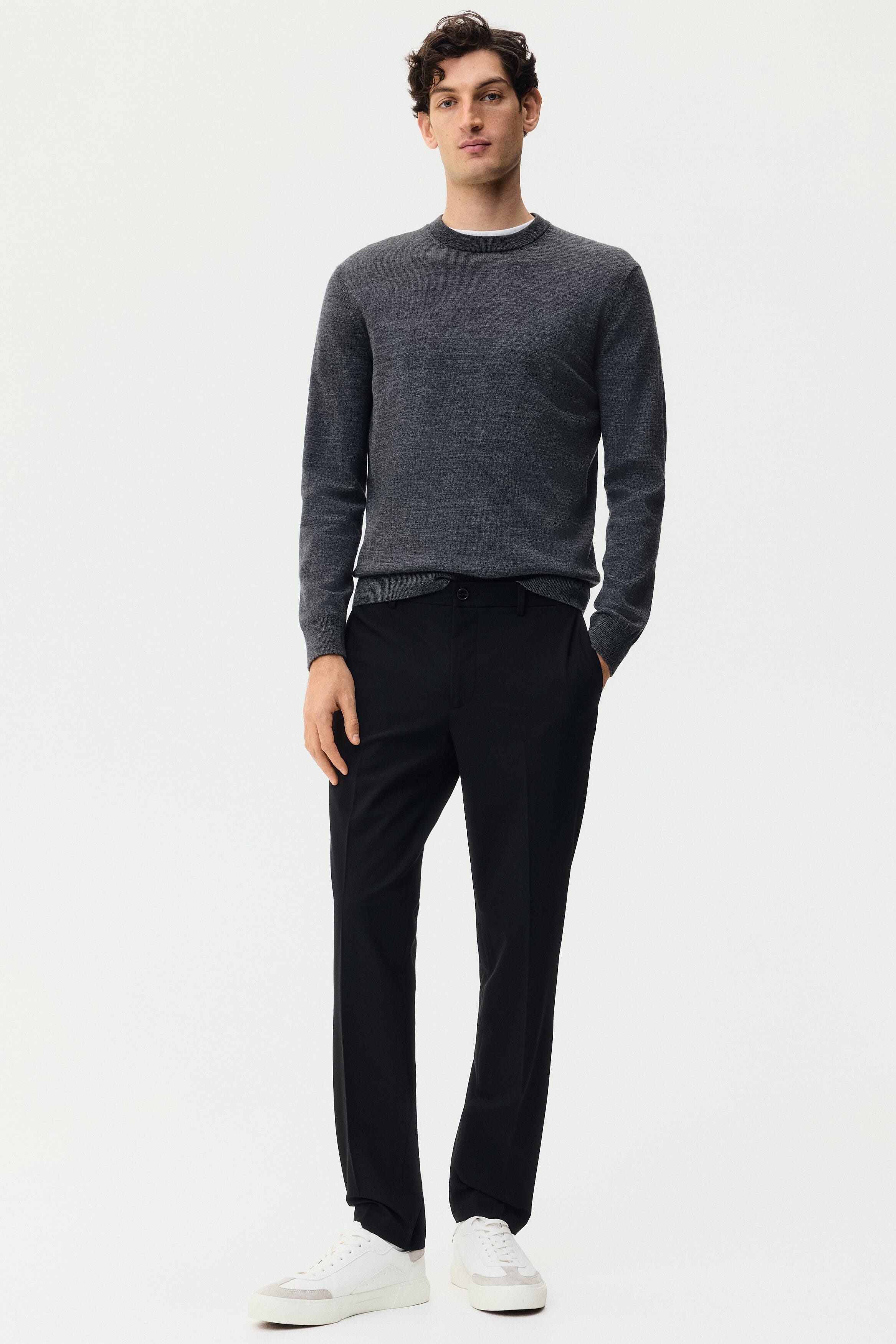 Slim Fit Tailored Trousers - image 2