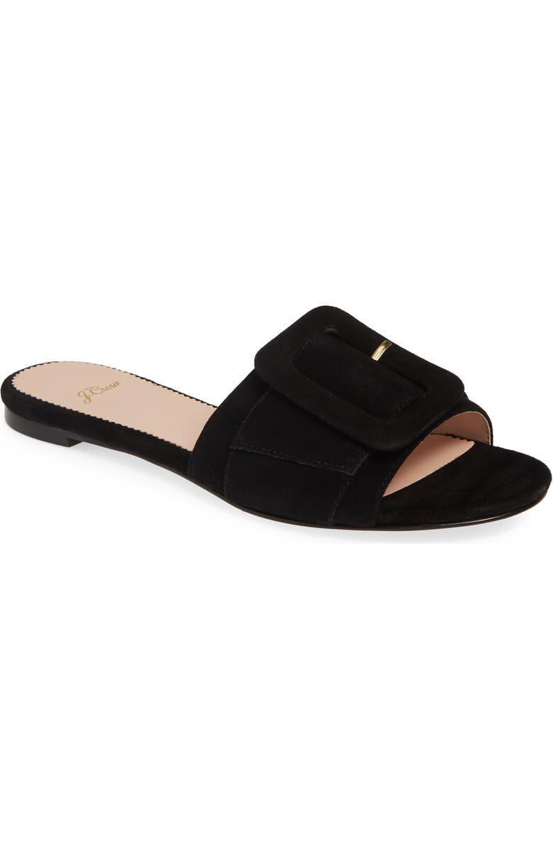 J.Crew Cora Buckle Slide Sandal, Main, color,