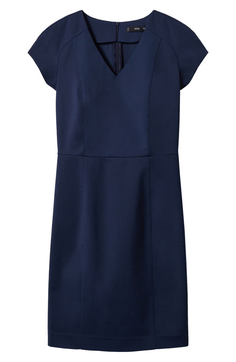 MANGO V-Neck Sheath Dress, Alternate, color,