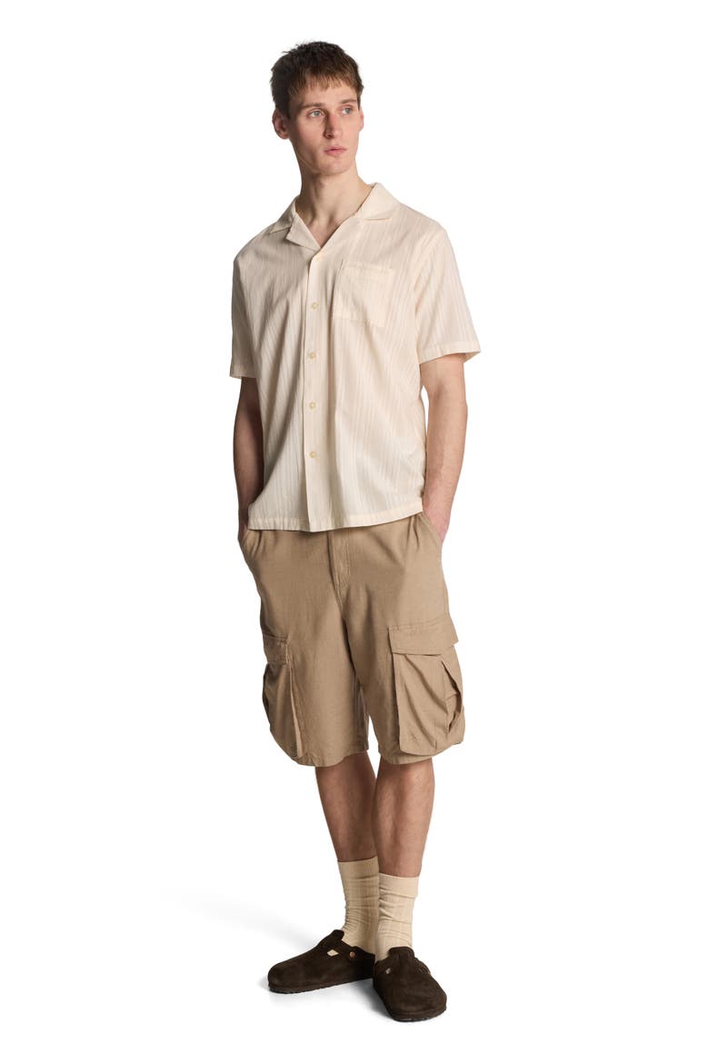 Broderie Resort Shirt, Main, color, Natural