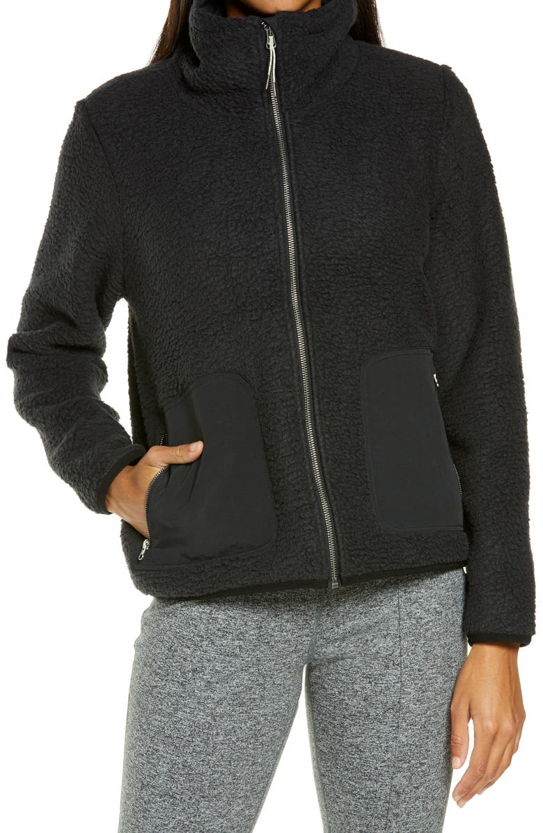 Vuori Alpine Teddy Fleece Jacket, Alternate, color, 