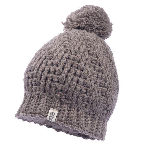 Nirvana Designs Swirl Pom Beanie In Cocoa