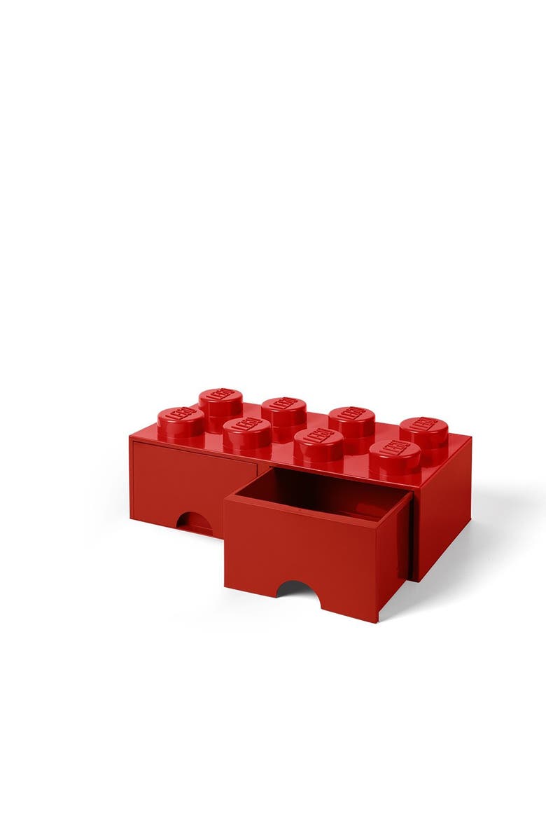 LEGO Storage Brick Drawer, Alternate, color, Red