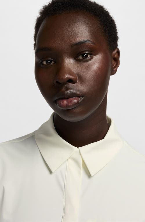 Nike Dri-fit Button-up Shirt In Sail/sail