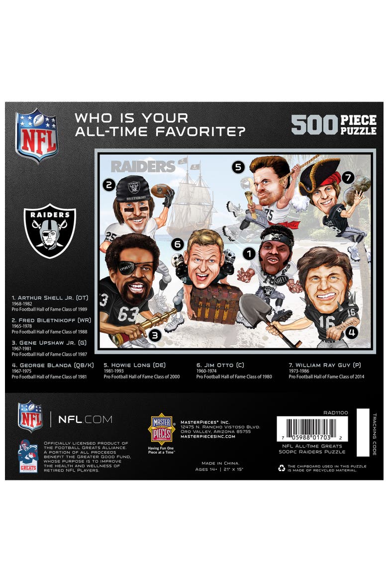 Las Vegas Raiders 500 Piece Puzzle, Alternate, color, Multicolor