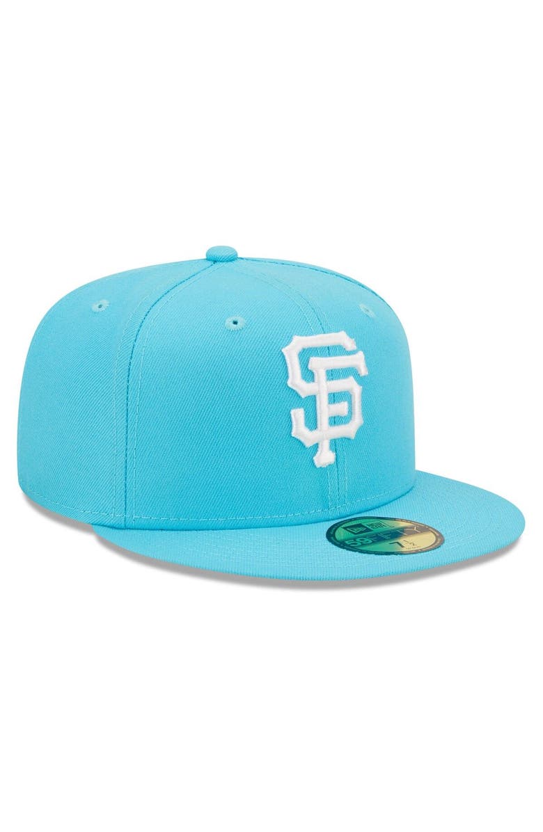 New Era Men's New Era Blue San Francisco Giants Vice Highlighter Logo 59FIFTY Fitted Hat, Alternate, color, 