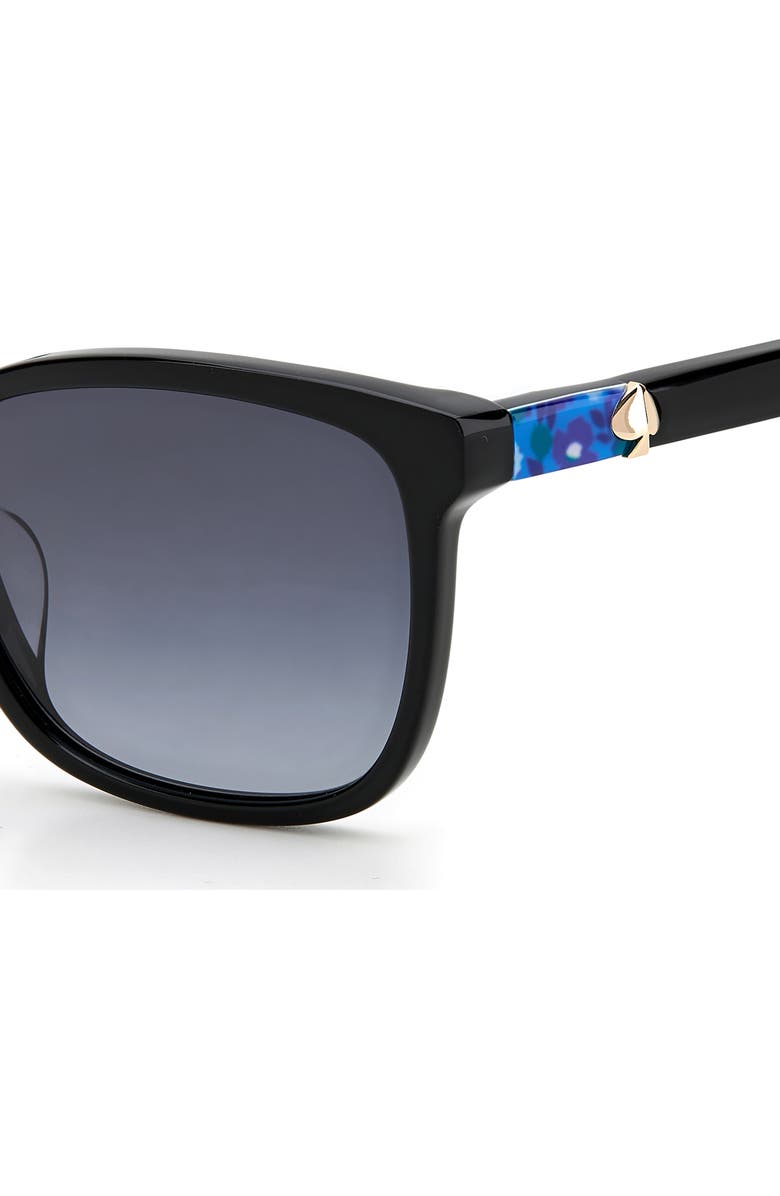 Kate Spade New York tabitha 53mm gradient polarized rectangular sunglasses, Alternate, color,
