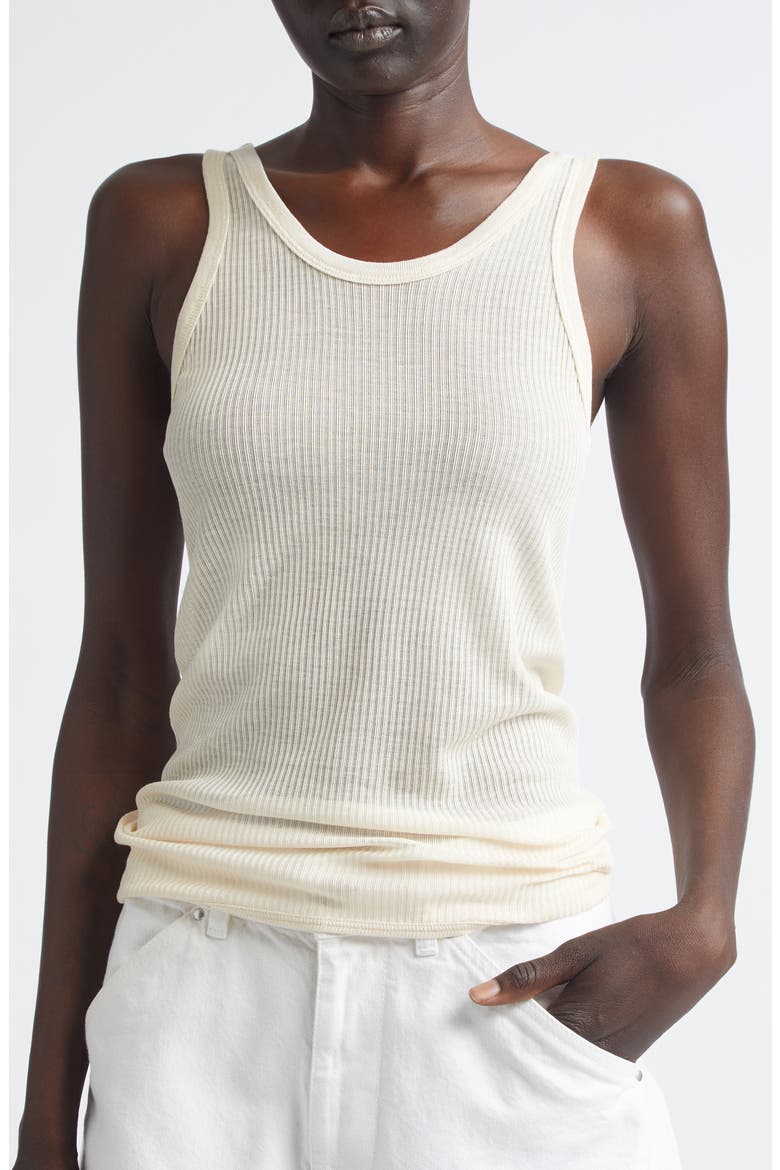 Rib Scoop Neck Tank, Alternate, color, JASMINE