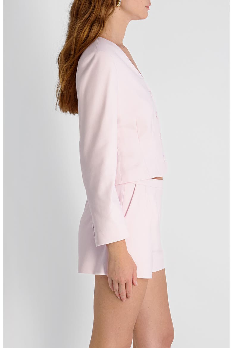Halsey Twill Crop Jacket, Alternate, color, PINK ICING