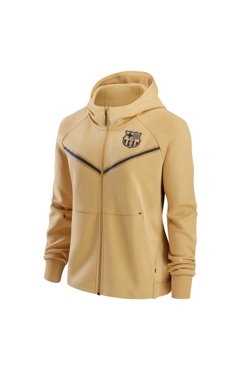 Nike Women's Nike Gold Barcelona Tech Fleece Raglan Full-Zip Hoodie, Alternate, color,