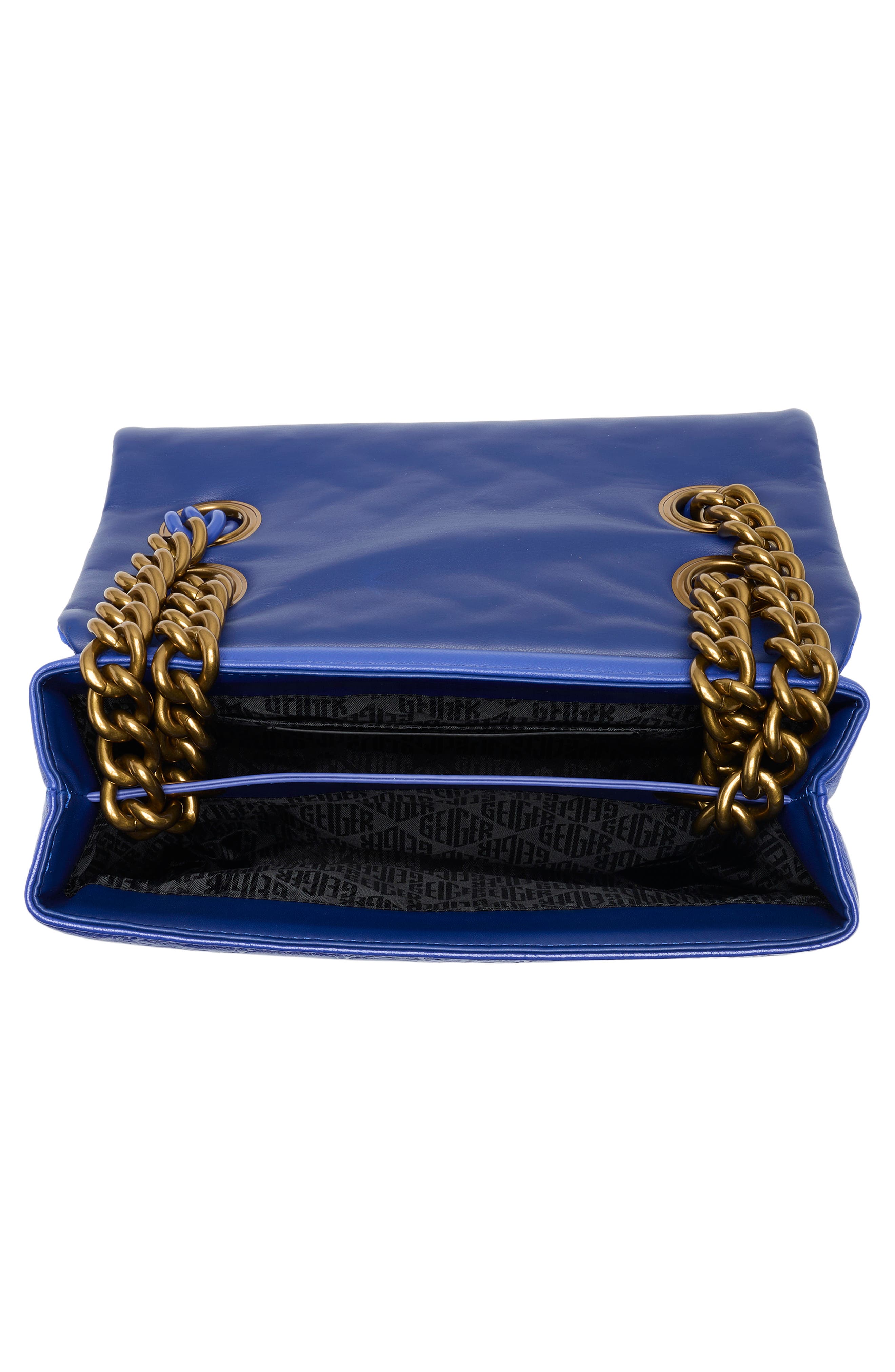 Kurt Geiger London Large Kensington Leather Shoulder Bag, Alternate, color, Blue