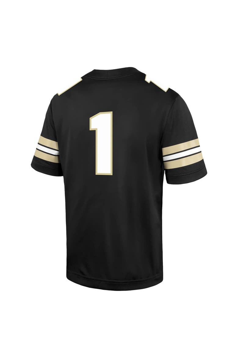 Men's Nike #1 Black Purdue Boilermakers Untouchable Replica Game Jersey, Alternate, color, Black
