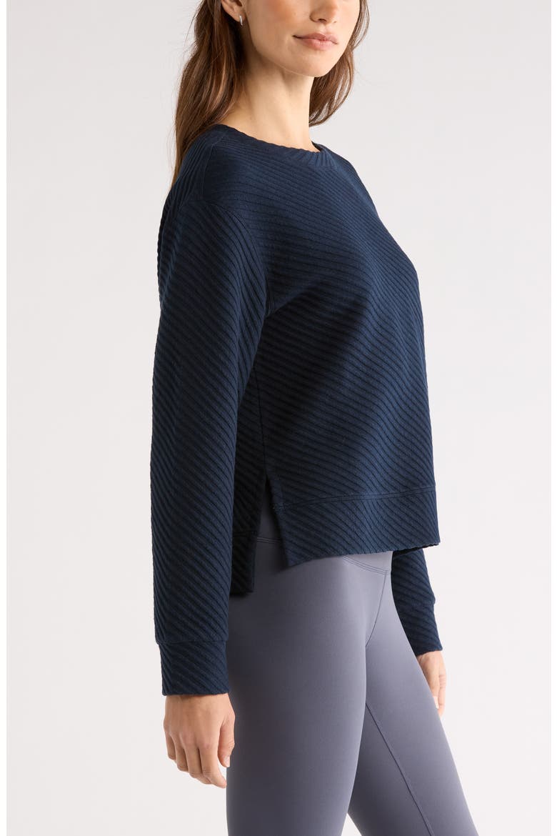 Ottoman Twill Sweater, Alternate, color, NAVY SAPPHIRE