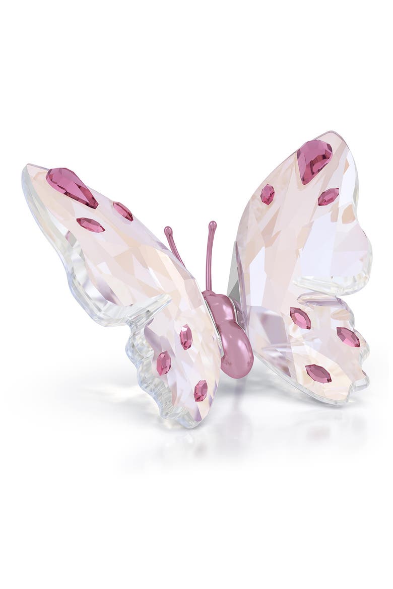 Idyllia Butterfly Crystal Figurine, Main, color, WHITE
