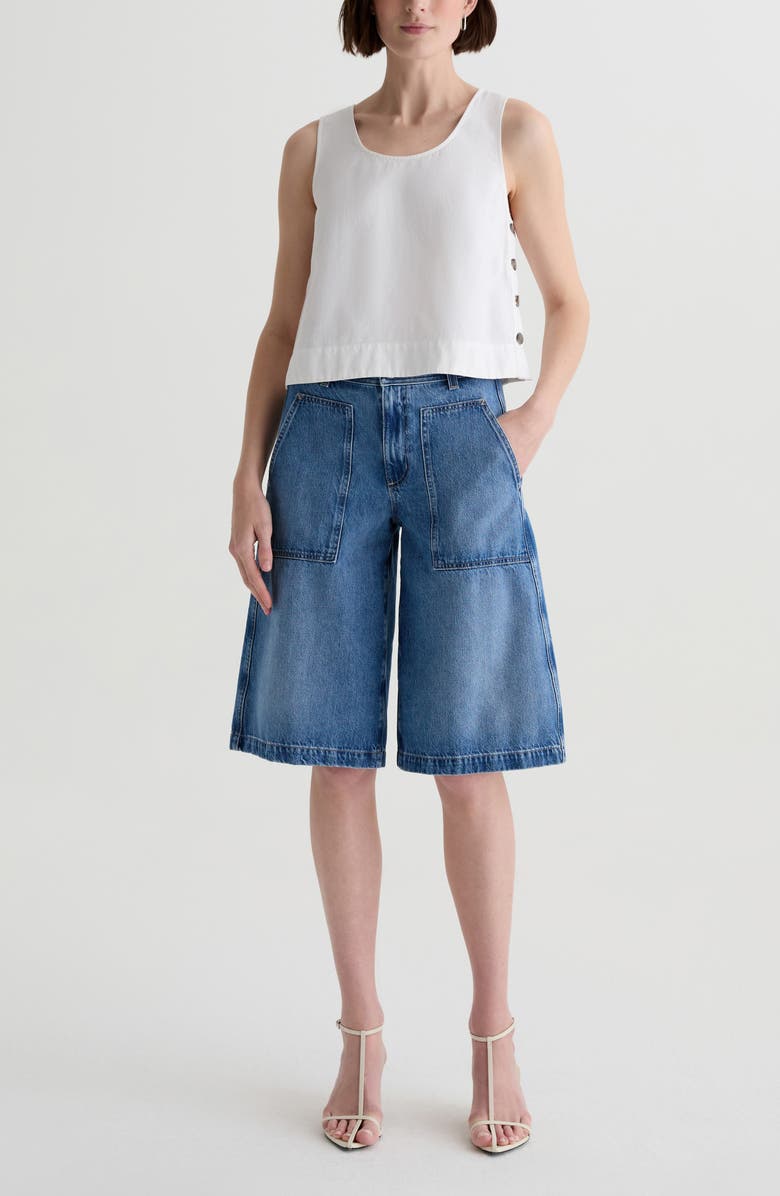 AG Dallah Denim Shorts, Alternate, color, Riviera Maya