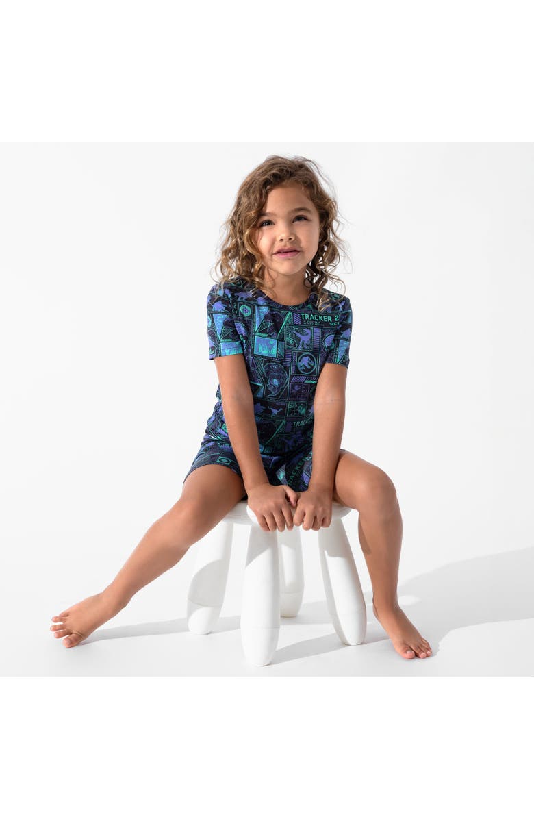 Bellabu Bear Jurassic Park Tracker Kids 2-Piece Short Sleeve & Shorts Pajama Set, Alternate, color, Jurassic Park: Tracker