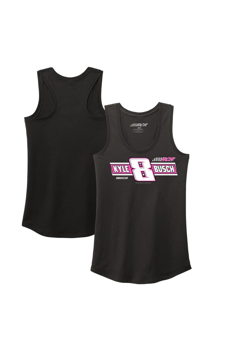 NASCAR Women's Richard Childress Racing Team Collection Black Kyle Busch Tri-Blend Racer Back Tank Top, Main, color, Black