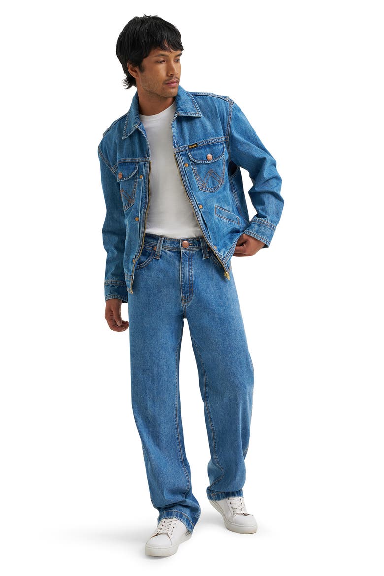 Relaxed Leg Mid Rise Jeans, Alternate, color, COWBOY FADE