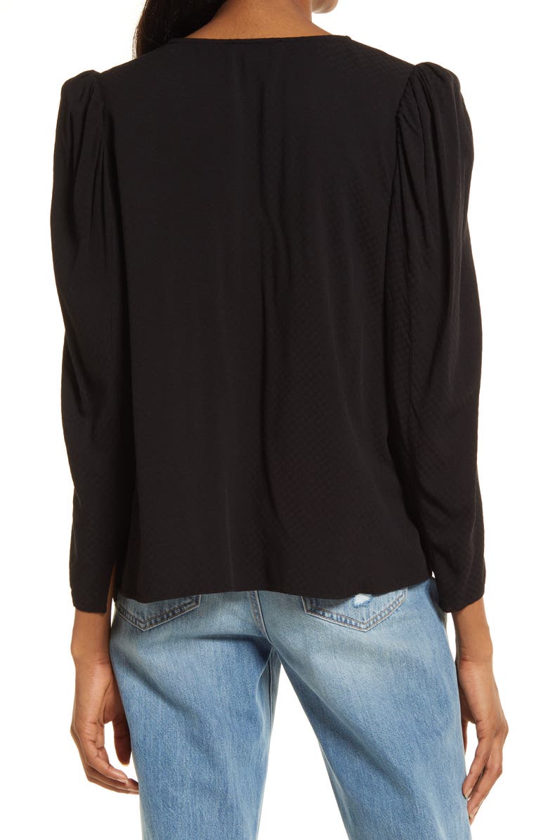 Treasure & Bond Floral Puff Shoulder Top, Alternate, color, 