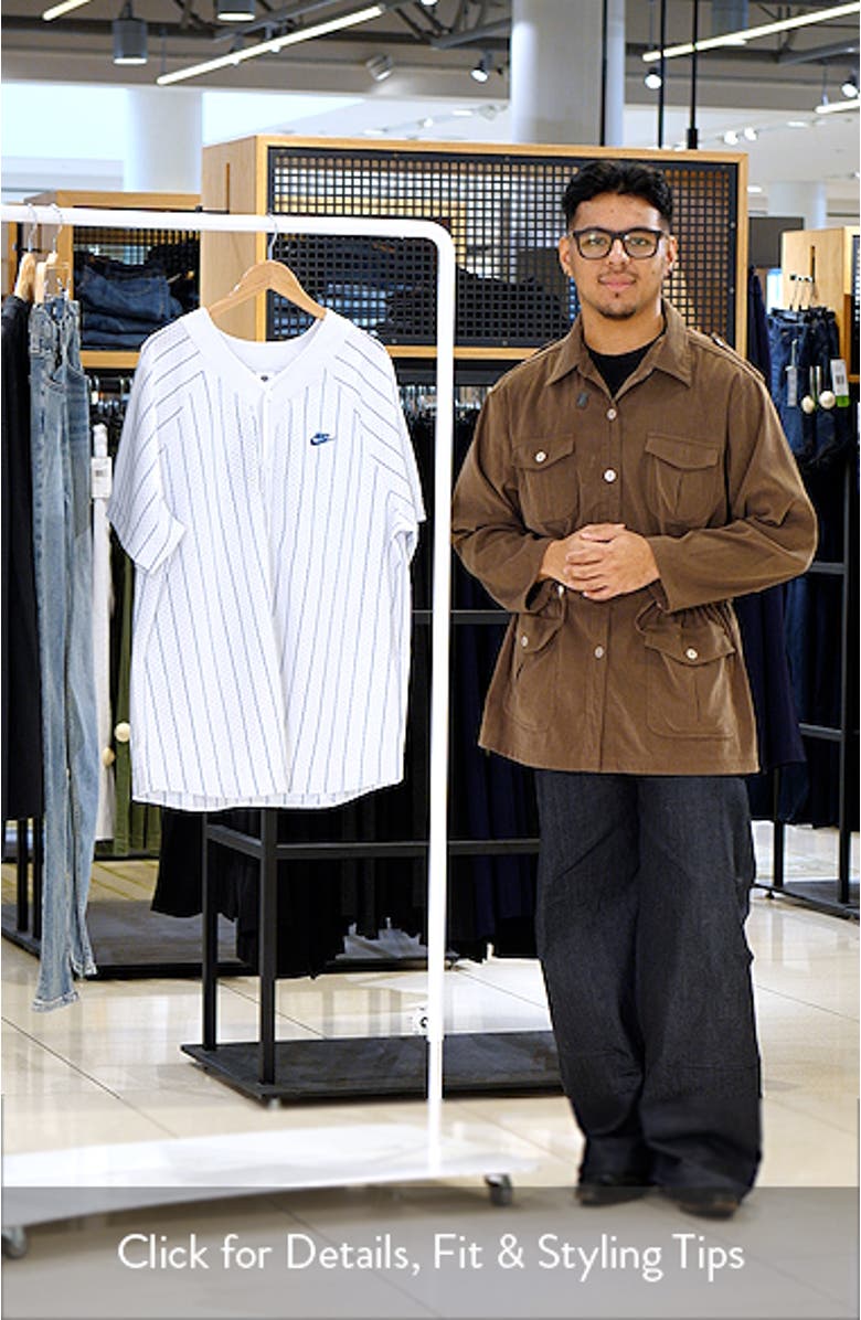 Club Stripe Mesh Baseball Jersey, sales video thumbnail