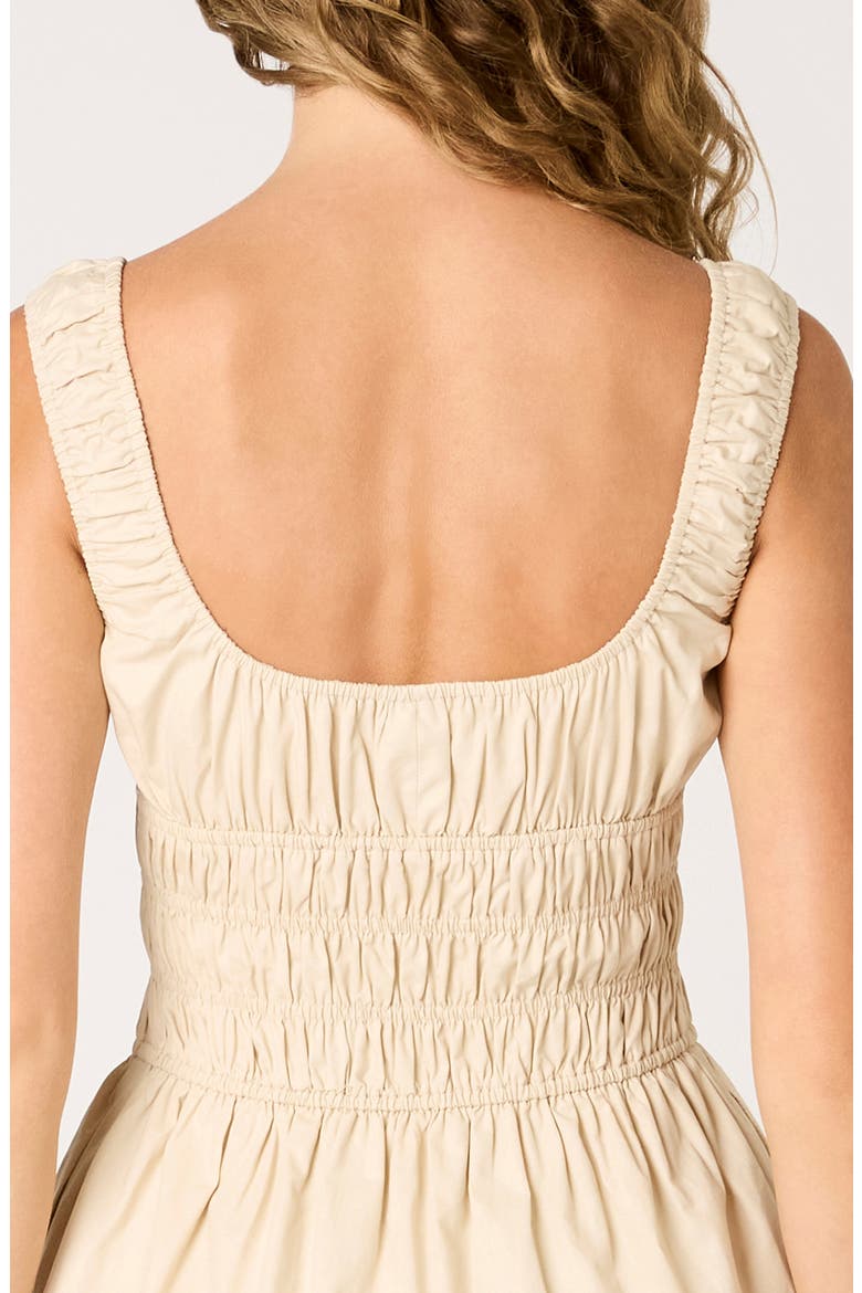 Salt Cotton Mini Sundress, Alternate, color, STONE