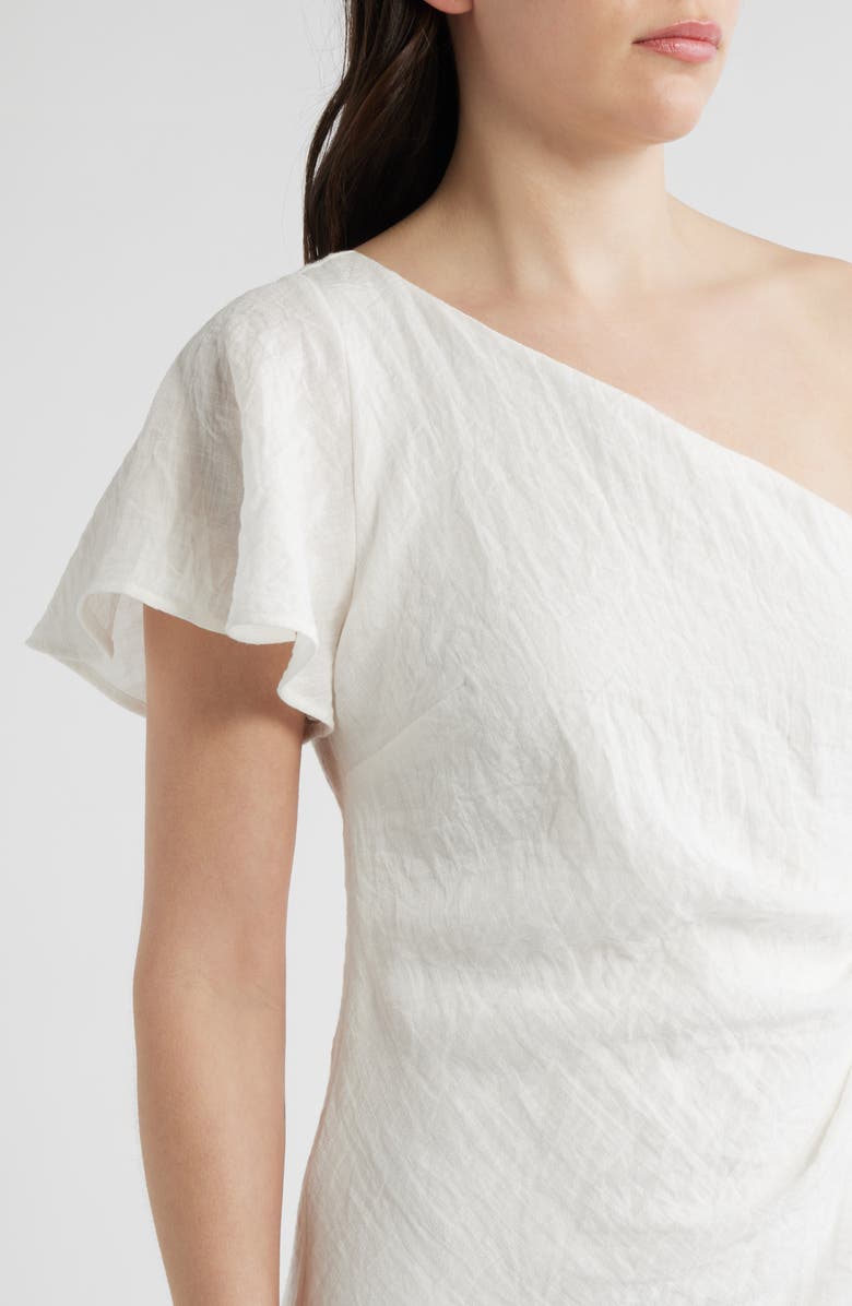 Sam Edelman Draped One-Shoulder Dress, Alternate, color, White