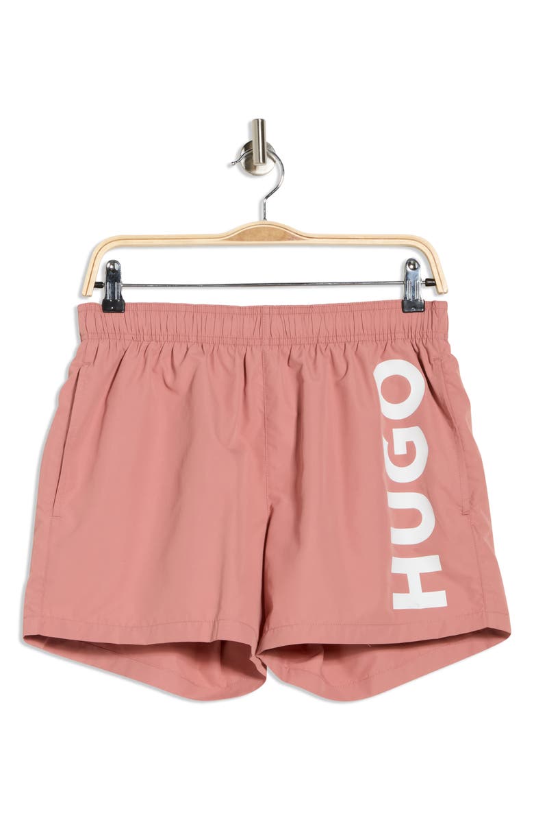 BOSS Abas Swim Trunks, Alternate, color, Open Pink